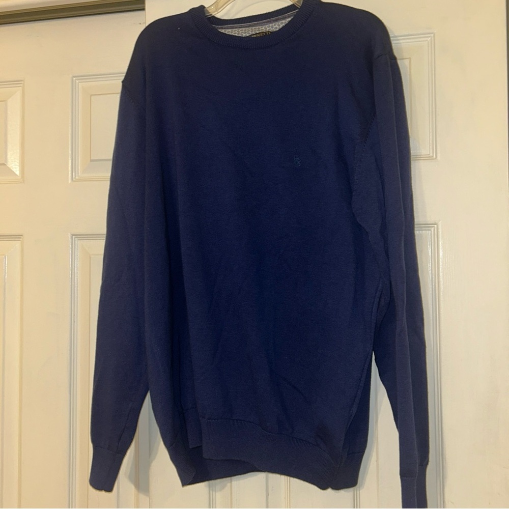 Men’s Benetti Signature Cashmere Touch  Size XXXL- Blue, Made in Turkey